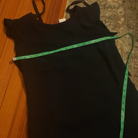 NWT LOFT navy shift dress flutter sleeve size 4 - Picture 5 of 6